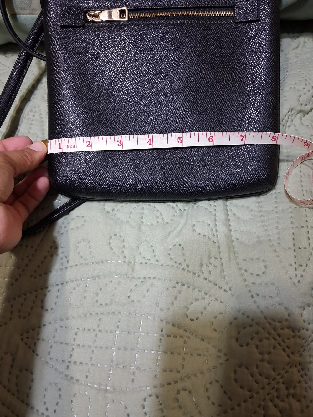 COACH Black Crossbody Bag with Front Zip Pocket - Picture 9 of 9